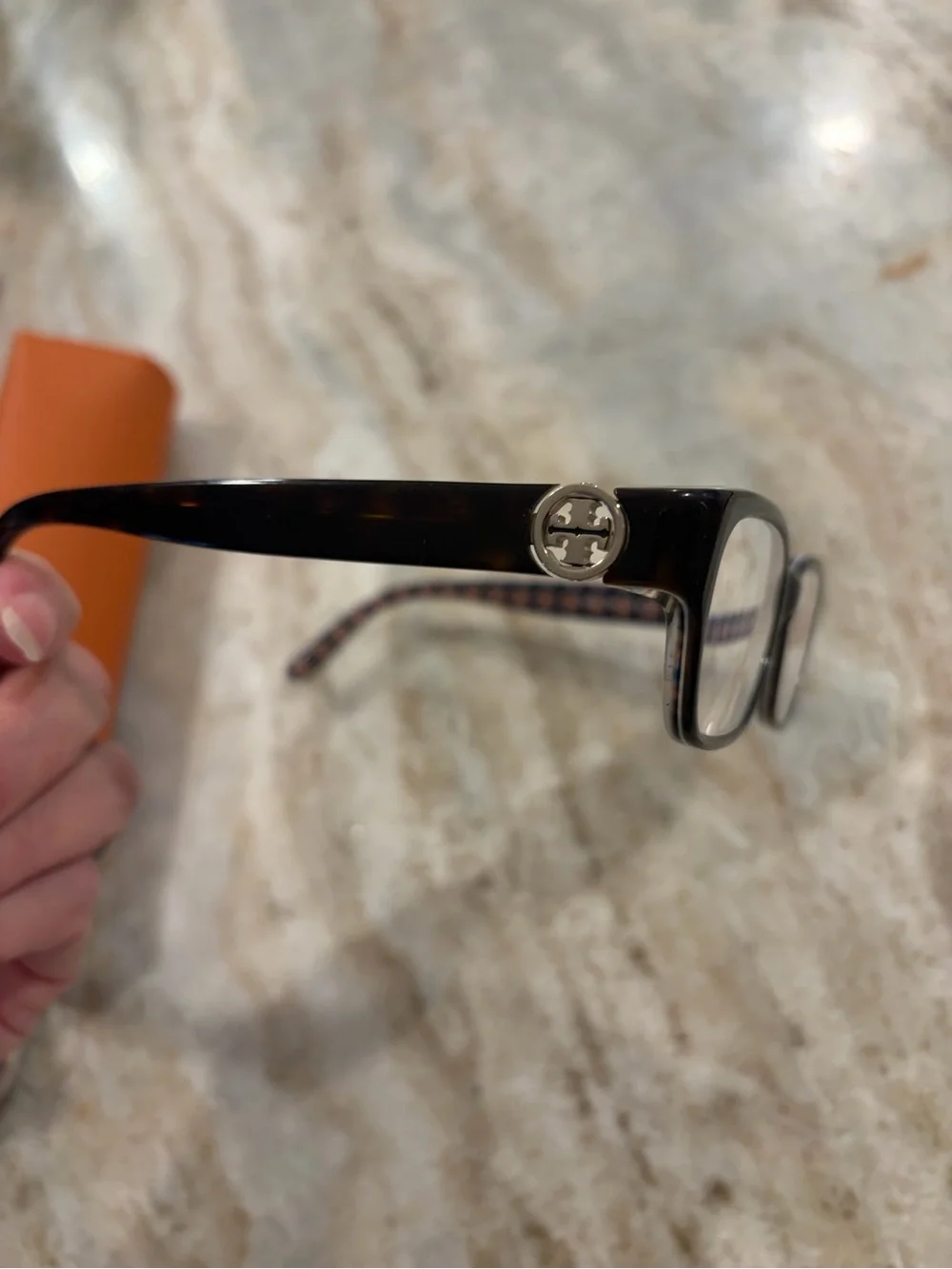Tory Burch Black Rectangular Glasses Frame model TY 2025 with TB Case